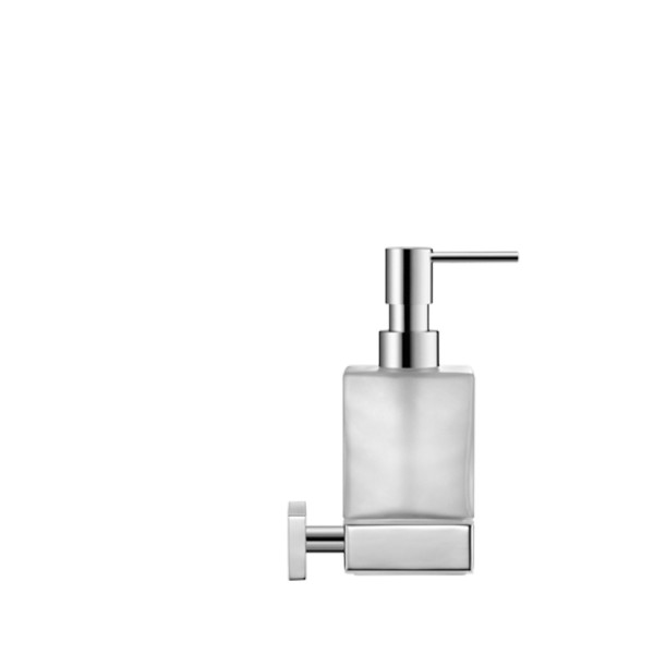 Karree Seifenspender inkl. Glas matt, chrom