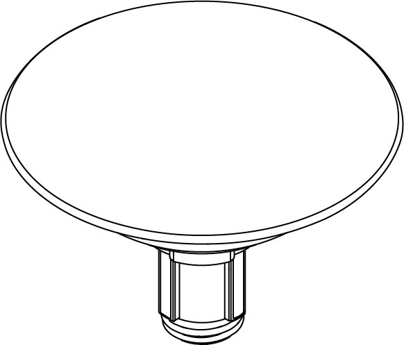 Keramische Ventilabdeckhaube weiß